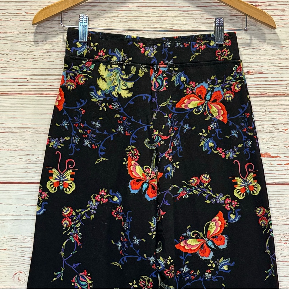 NWT Johnny Was Pottery Wide Leg Pant in Multi Butterfly Floral Print Sz XS - Picture 15 of 16